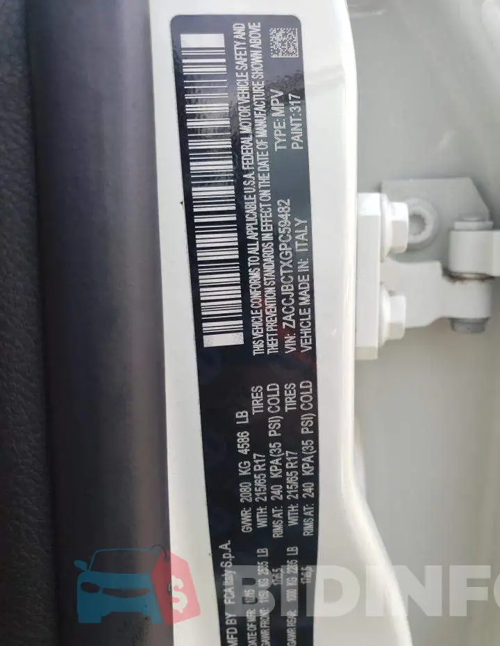 ZACCJBCTXGPC59482 Photo# 12