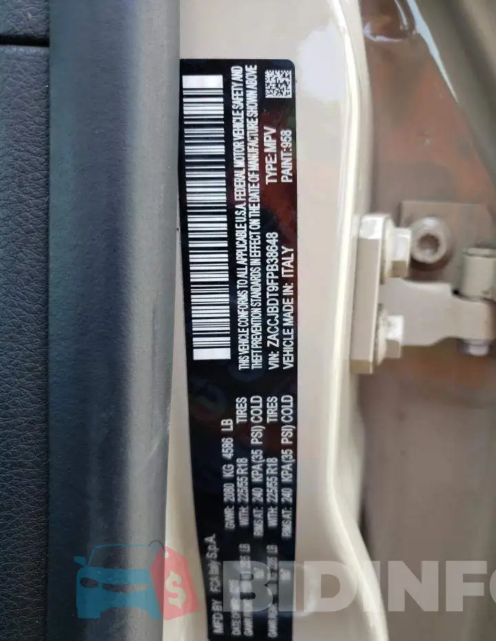 ZACCJBDT9FPB38648 Photo# 12