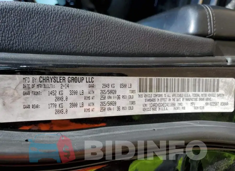 1C4RDHDGXEC411090 Photo# 13