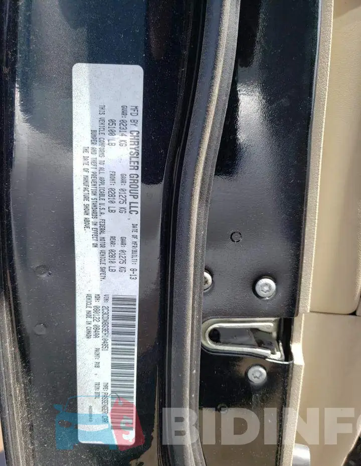 2C3CDXBG3EH104851 Photo# 12