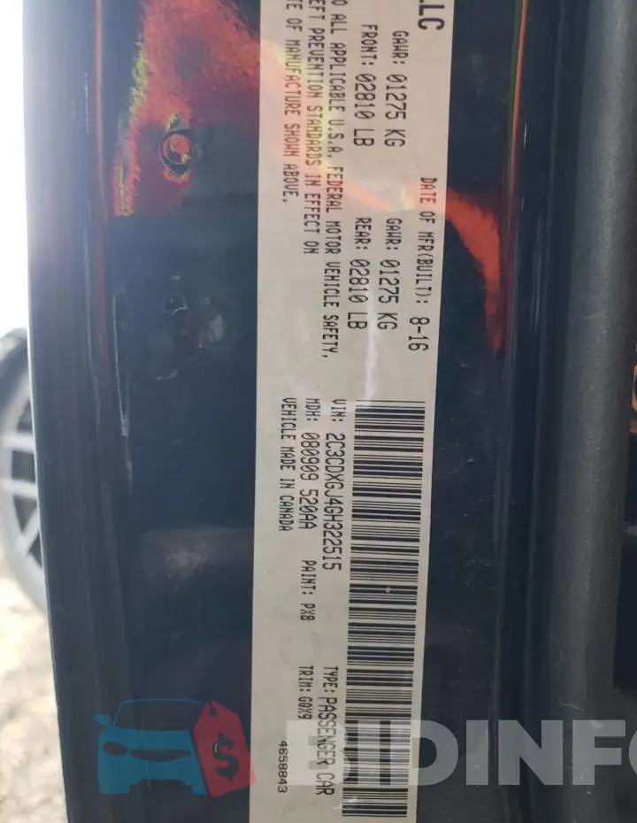 2C3CDXGJ4GH322515 Photo# 13