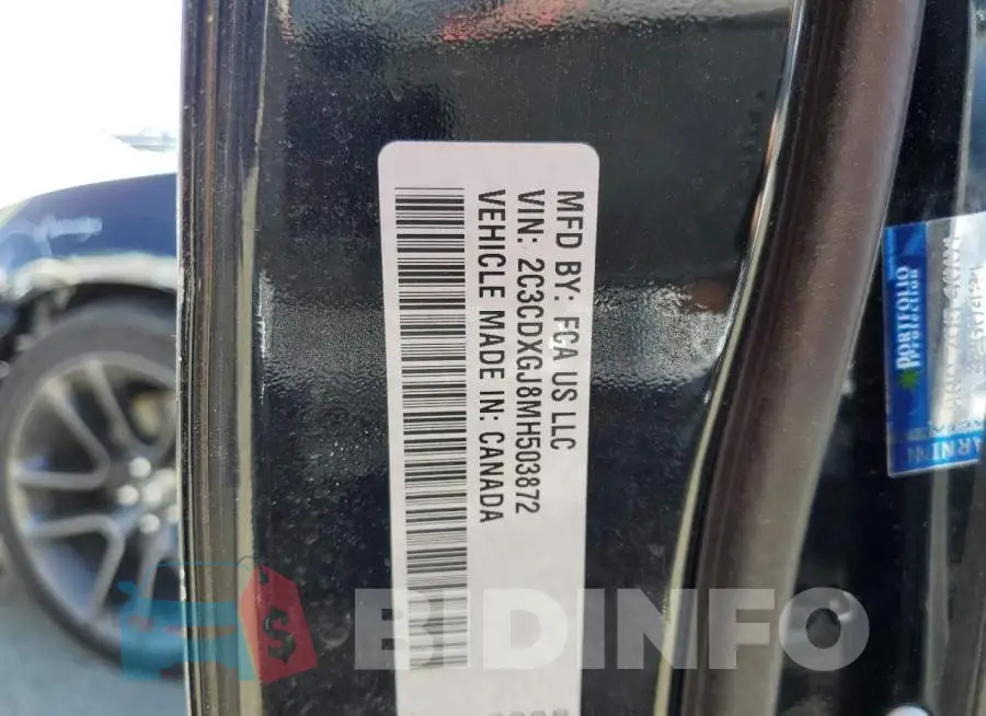 2C3CDXGJ8MH503872 Photo# 13