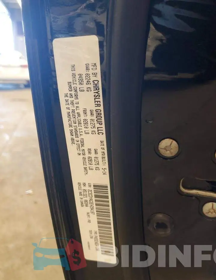 2C3CDYAG3EH294187 Photo# 12