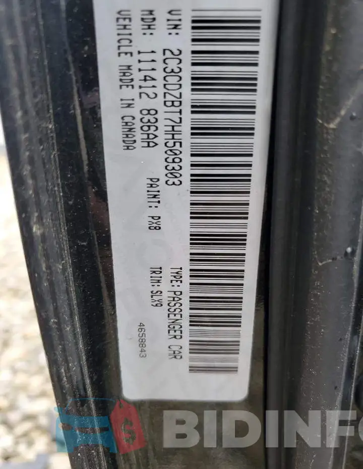 2C3CDZBT7HH509303 Photo# 13