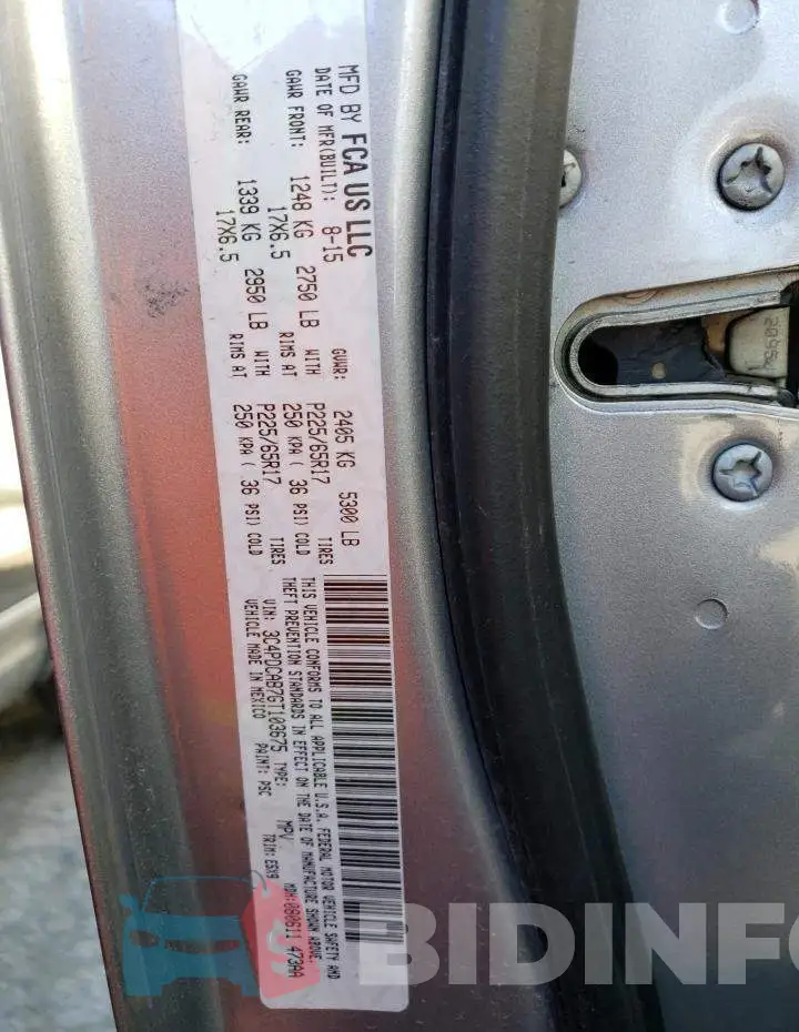 3C4PDCAB7GT103675 Photo# 13