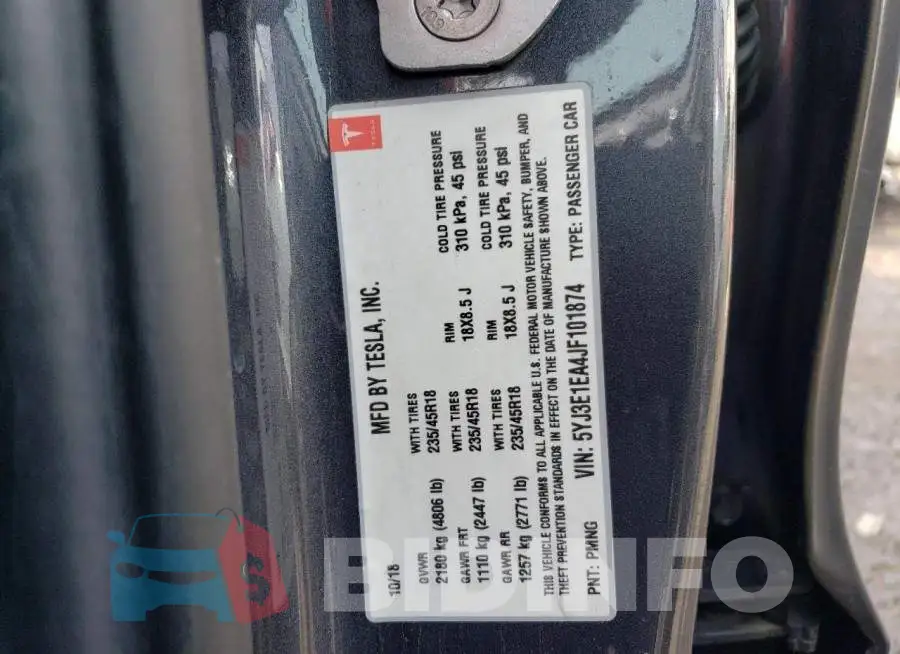 5YJ3E1EA4JF101874 Photo# 12