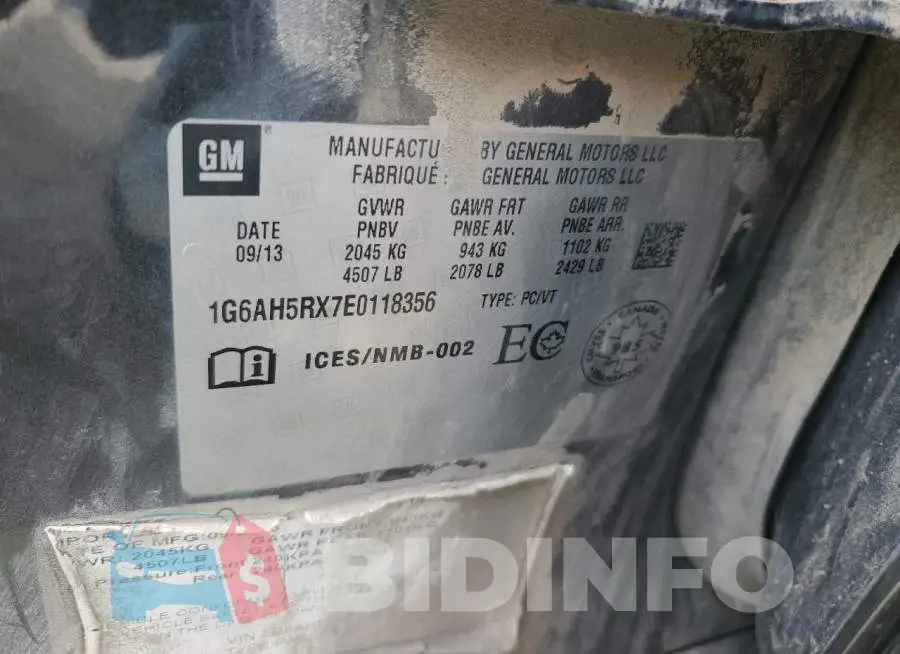 1G6AH5RX7E0118356 Photo# 12