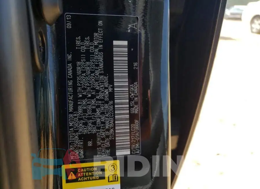 2T2BK1BA6EC226616 Photo# 12