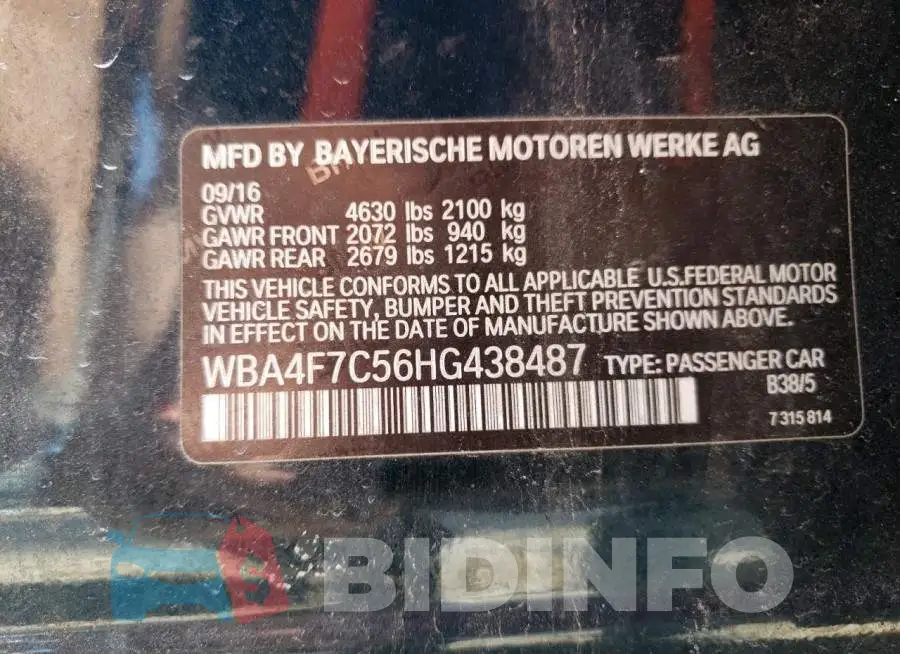 WBA4F7C56HG438487 Photo# 13