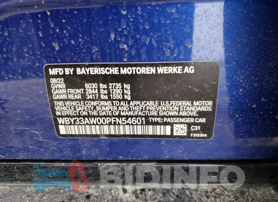 WBY33AW00PFN54601 Photo# 13