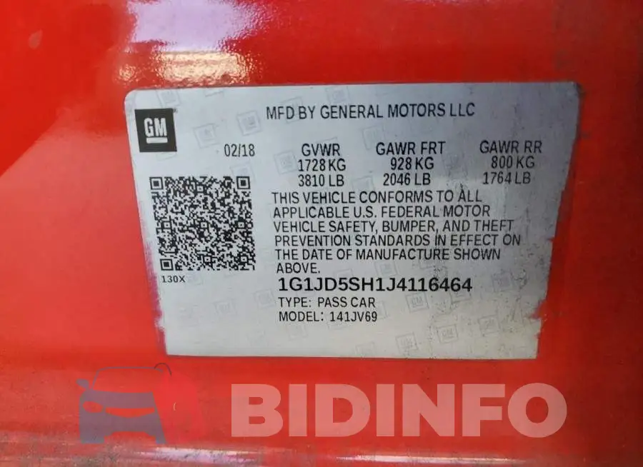 1G1JD5SH1J4116464 Photo# 13