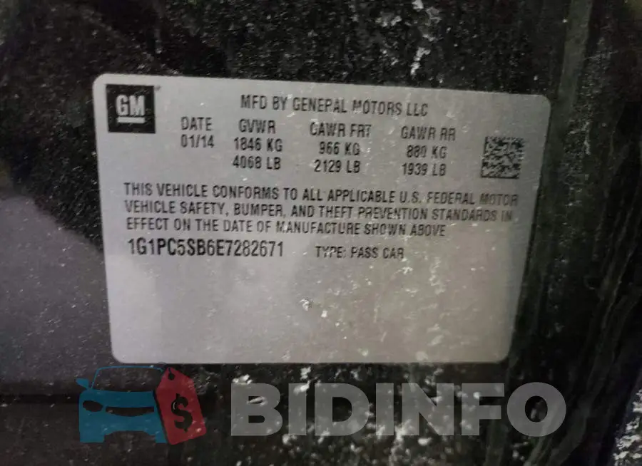 1G1PC5SB6E7282671 Photo# 12