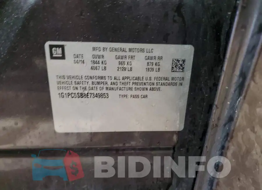 1G1PC5SB8E7349853 Photo# 12
