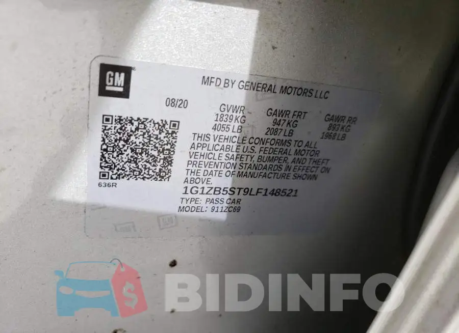 1G1ZB5ST9LF148521 Photo# 12