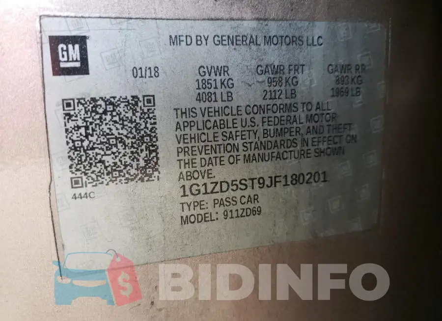 1G1ZD5ST9JF180201 Photo# 13