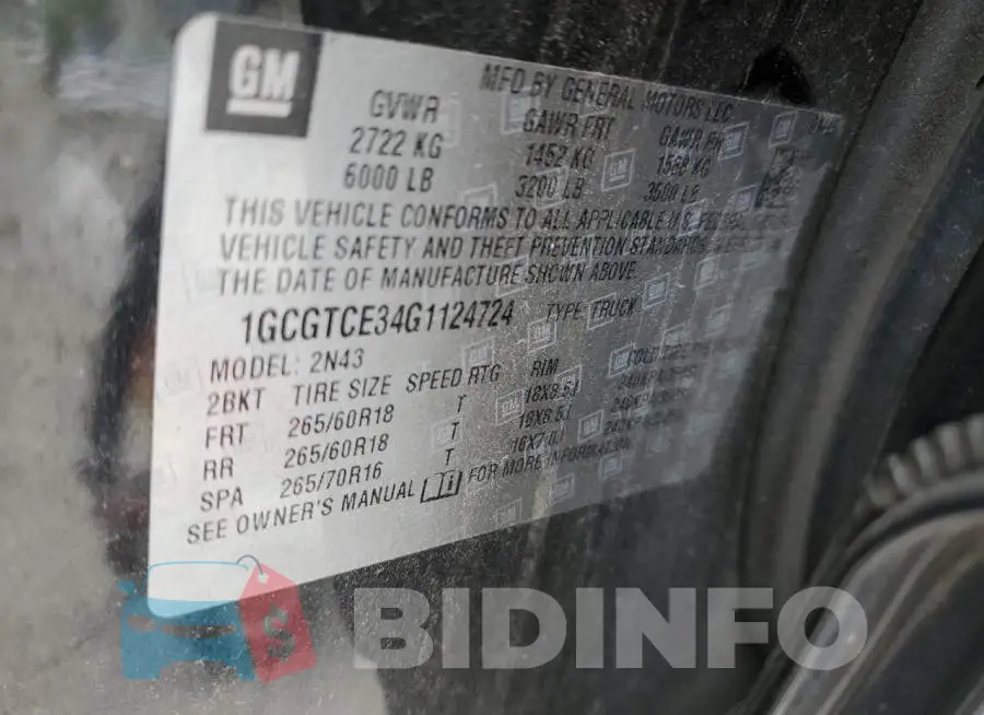 1GCGTCE34G1124724 Photo# 12
