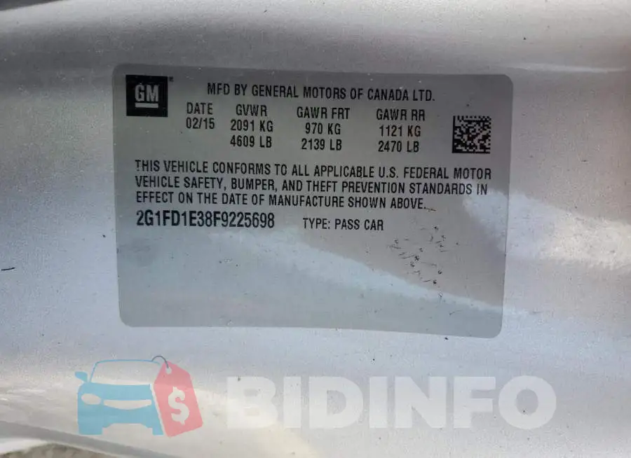 2G1FD1E38F9225698 Photo# 13
