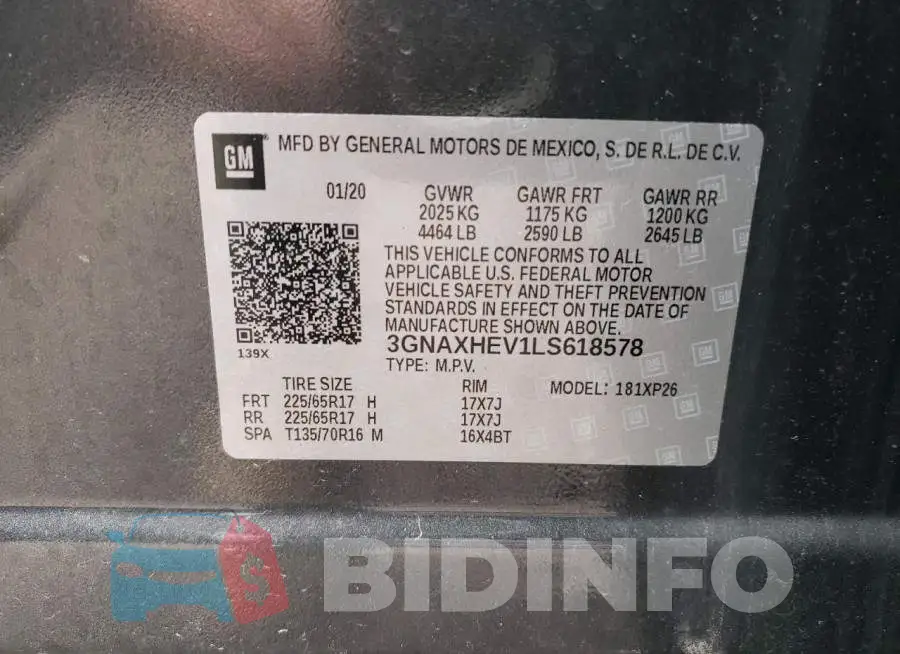 3GNAXHEV1LS618578 Photo# 13
