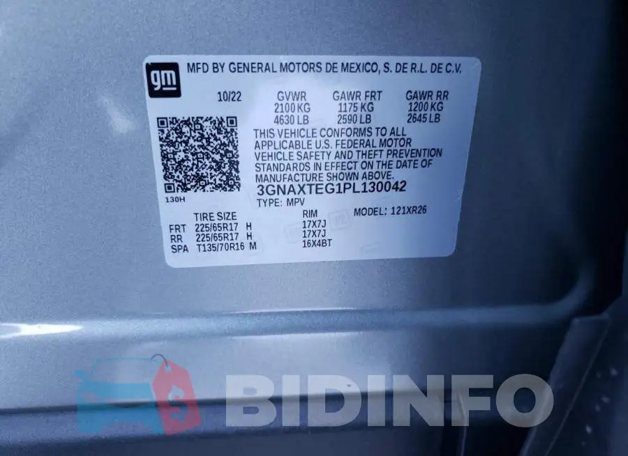 3GNAXTEG1PL130042 Photo# 13