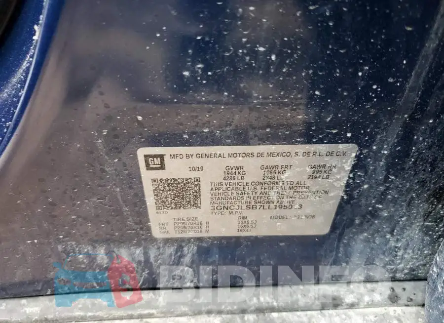 3GNCJLSB7LL195023 Photo# 12