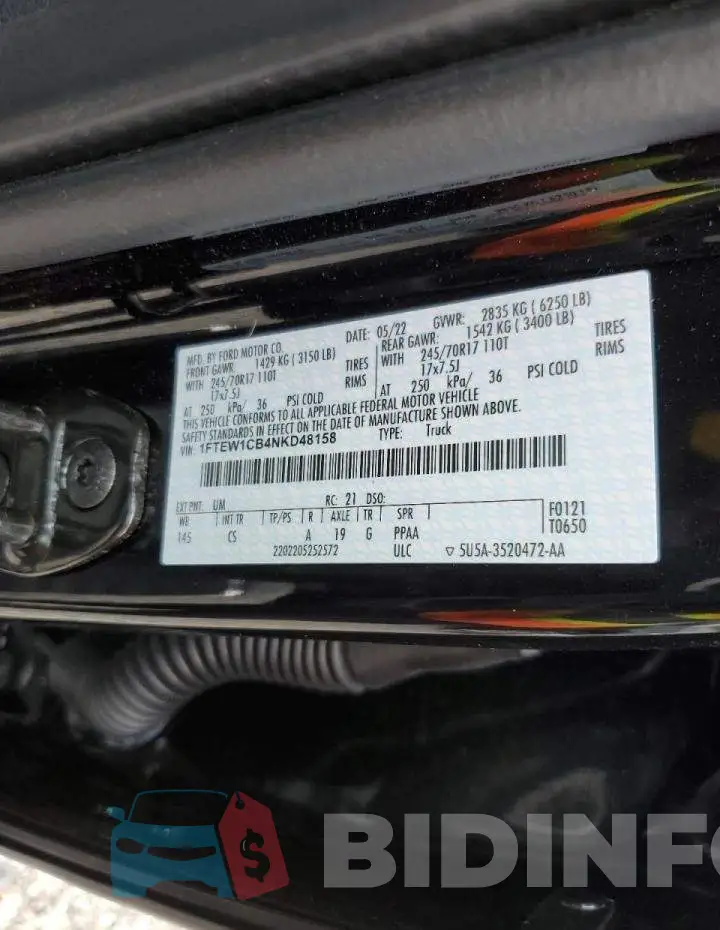 1FTEW1CB4NKD48158 Photo# 12