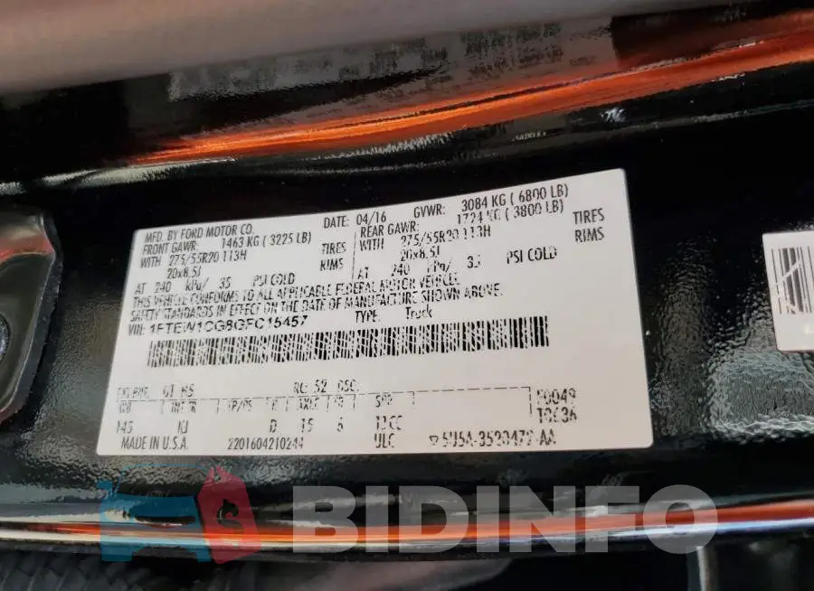 1FTEW1CG8GFC15457 Photo# 12