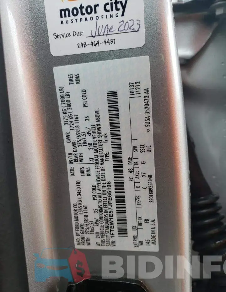 1FTEW1E57JFE66196 Photo# 12