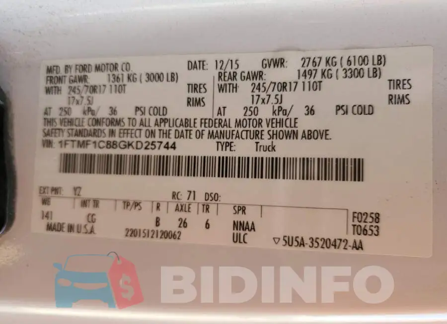 1FTMF1C88GKD25744 Photo# 12