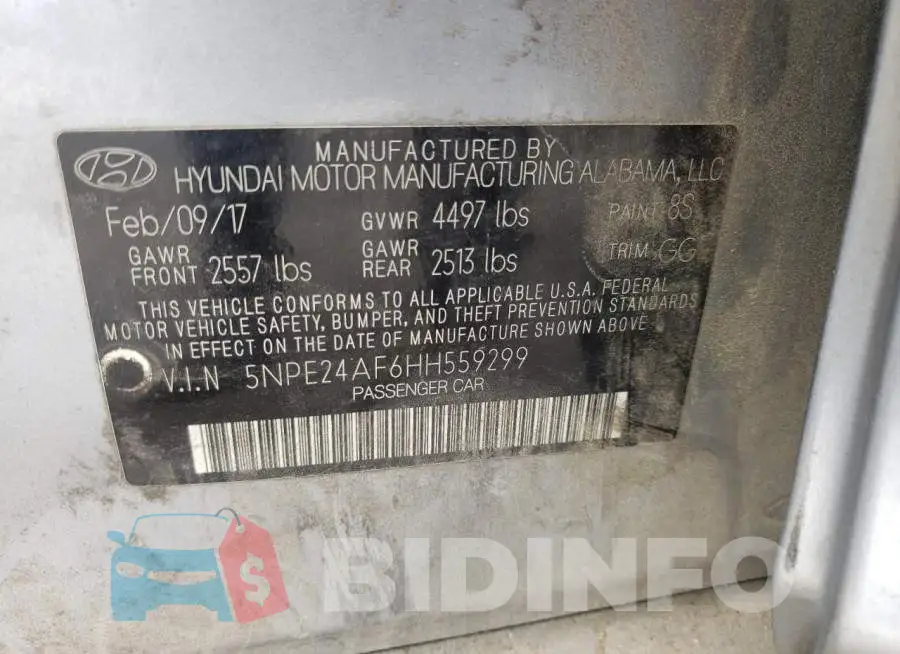5NPE24AF6HH559299 Photo# 12