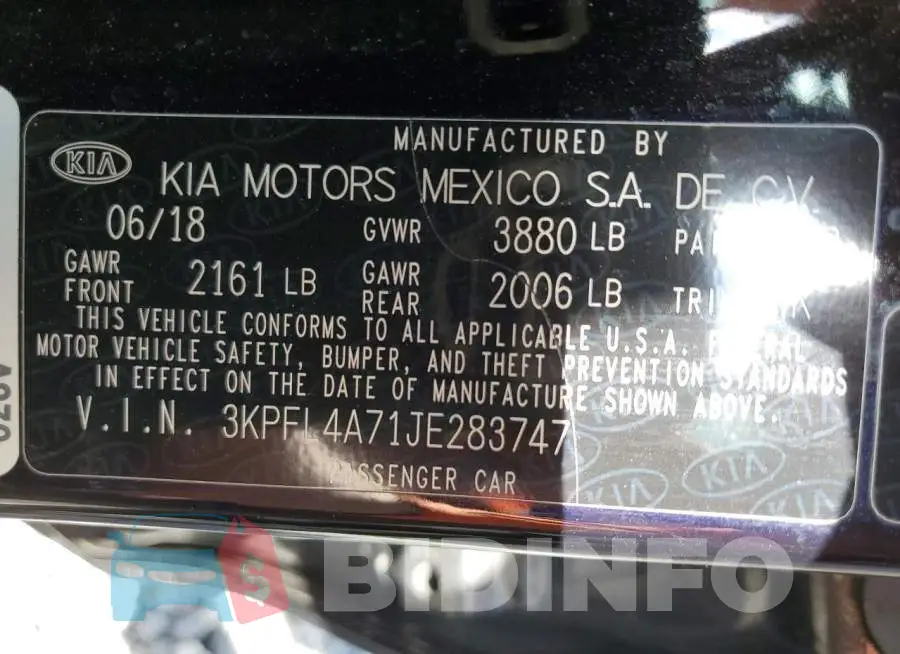 3KPFL4A71JE283747 Photo# 13