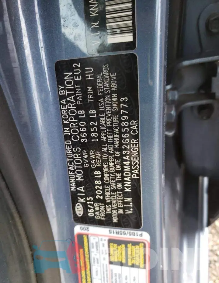 KNADM4A32G6589773 Photo# 12