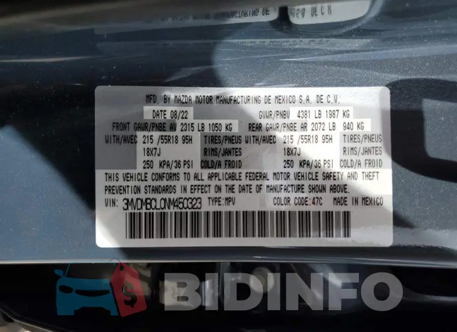 3MVDMBCL0NM450323 Photo# 13