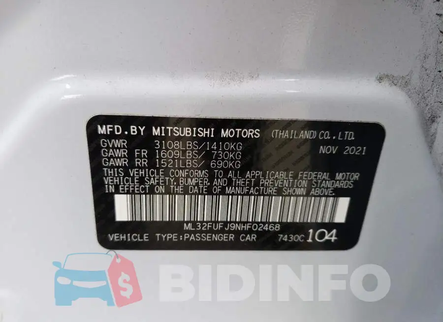 ML32FUFJ9NHF02468 Photo# 13