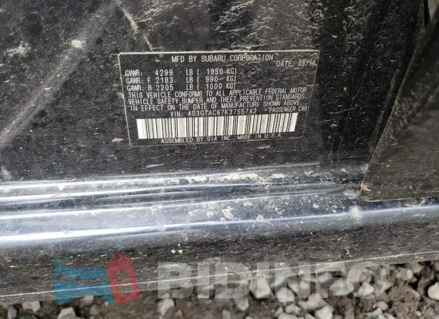 4S3GTAC67K3755742 Photo# 12
