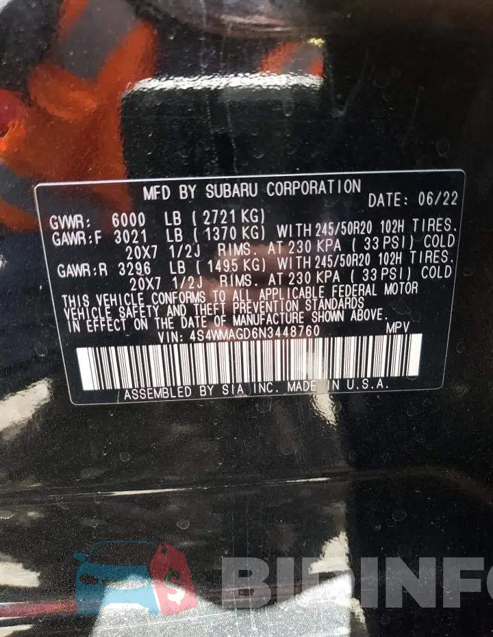 4S4WMAGD6N3448760 Photo# 12