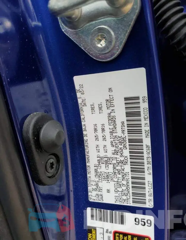 3TMCZ5AN5NM491731 Photo# 13