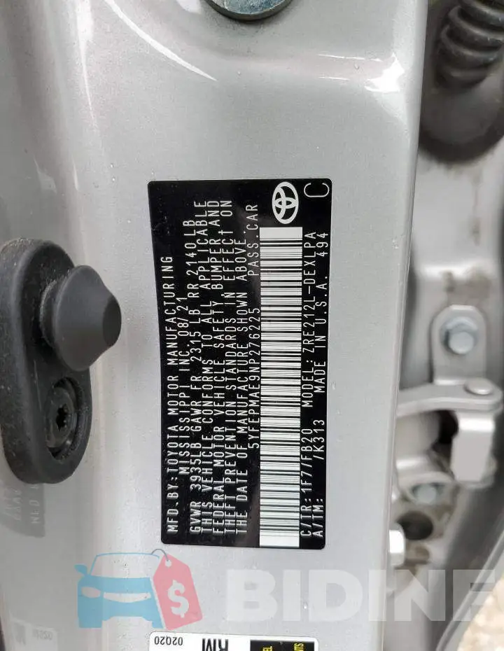 5YFEPMAE9NP276225 Photo# 12