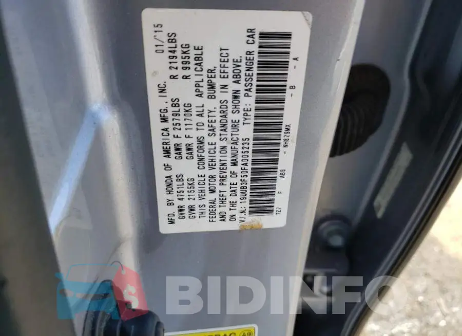 19UUB3F50FA005235 Photo# 12