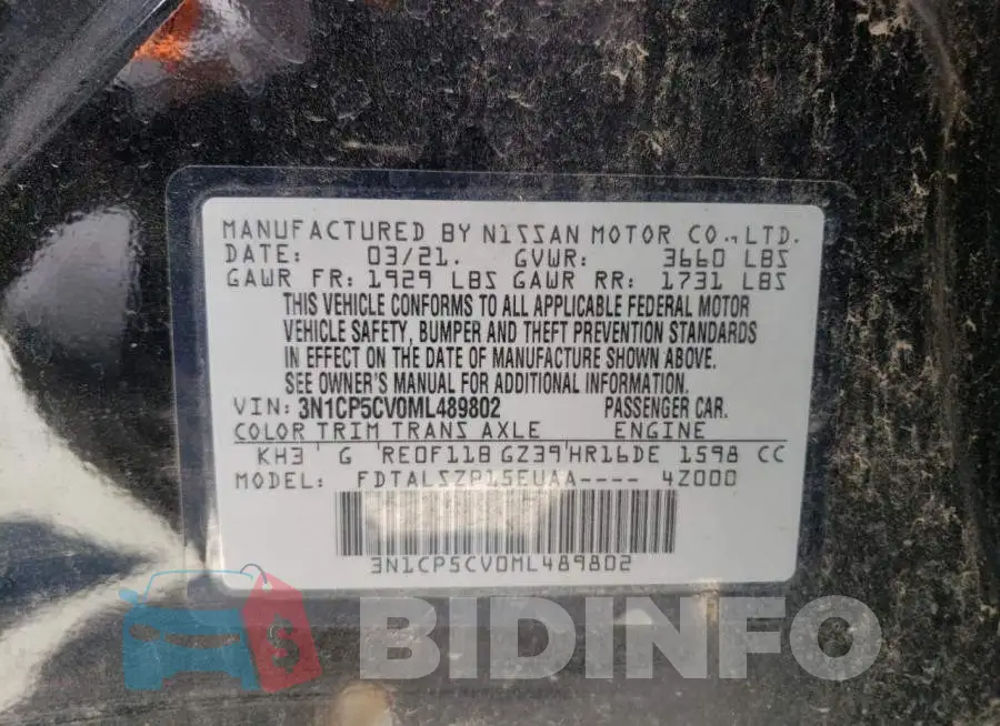 3N1CP5CV0ML489802 Photo# 14