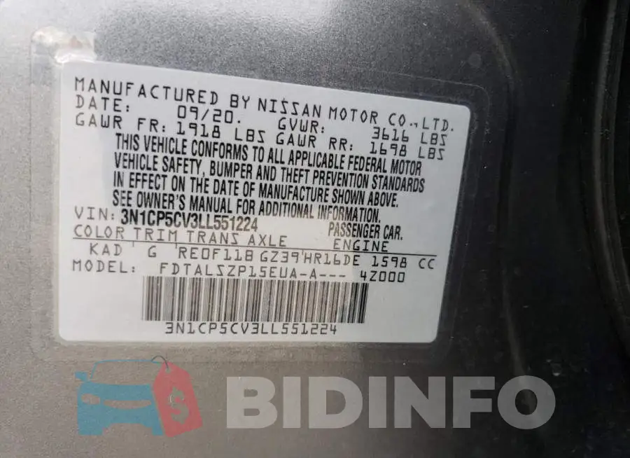 3N1CP5CV3LL551224 Photo# 12