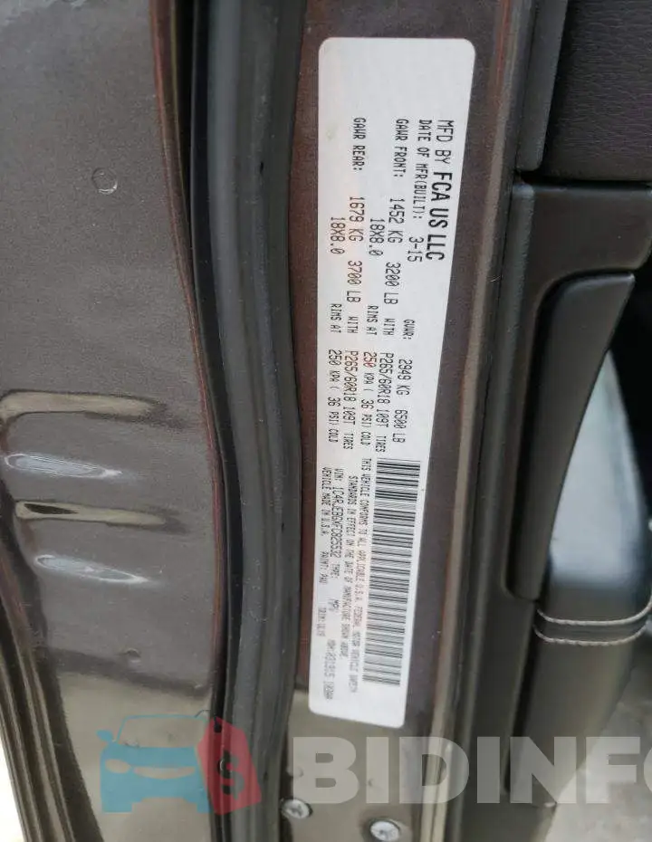 1C4RJEBGXFC825532 Photo# 14