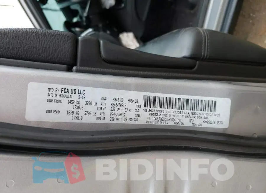 1C4RJFAG5KC551514 Photo# 12