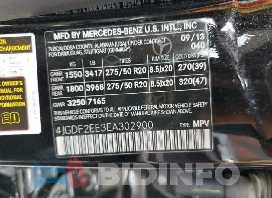 4JGDF2EE3EA302900 Photo# 13