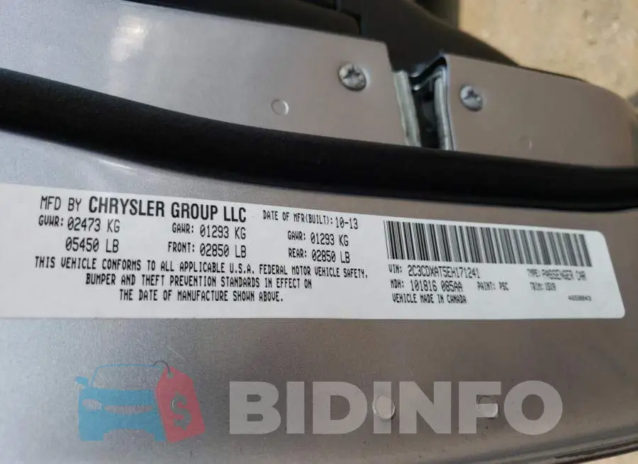 2C3CDXAT5EH171241 Photo# 12