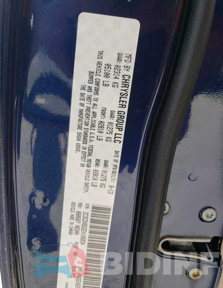2C3CDXBG2EH106834 Photo# 13