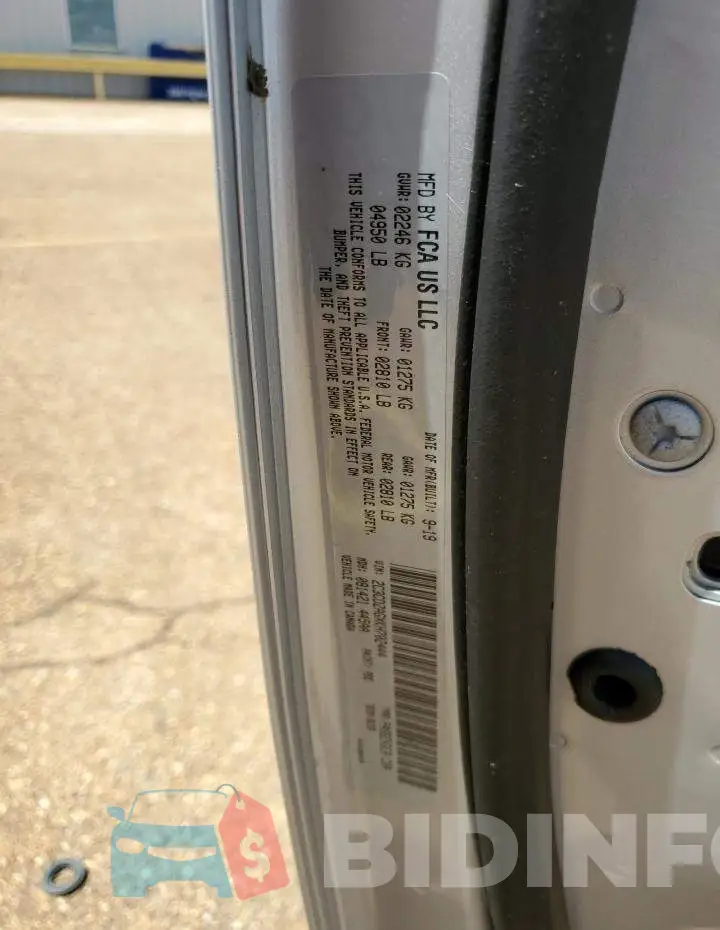 2C3CDZAGXKH702444 Photo# 13