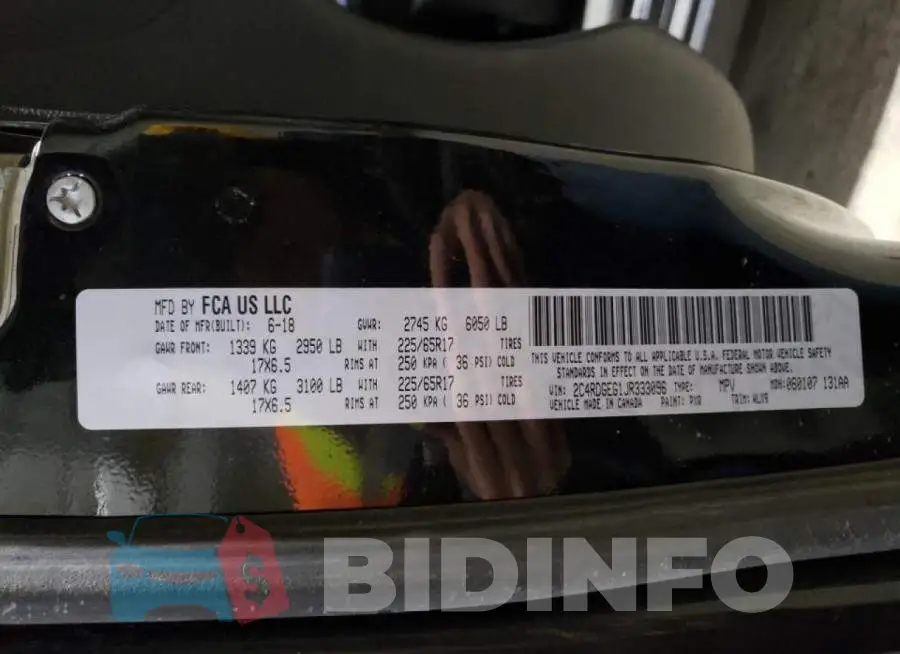 2C4RDGEG1JR333096 Photo# 14