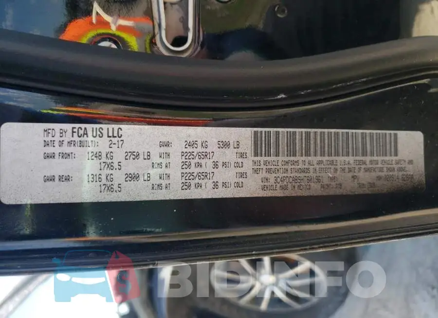 3C4PDCAB9HT601961 Photo# 13