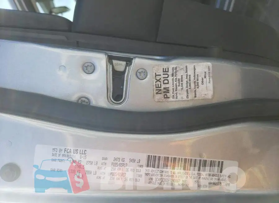 3C4PDCBG5FT743067 Photo# 13