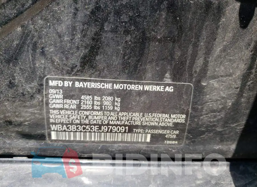 WBA3B3C53EJ979091 Photo# 12